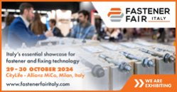 Fastener Fair Italy 2024 promotional graphic for exhibitors on LinkedIn